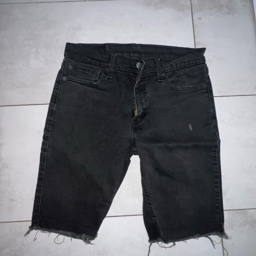 Levi's Charcoal Denim Shorts